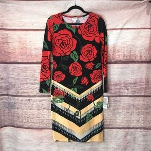 Lularoe Elegant Debbie ROSES HTF Unicorn NWT